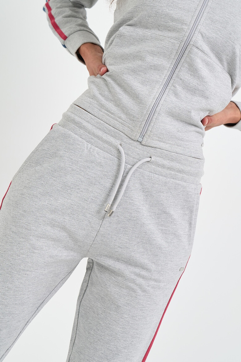 Lee Cooper Pantaloni de trening din bumbac cu garnituri laterale contrastante - Pled.ro