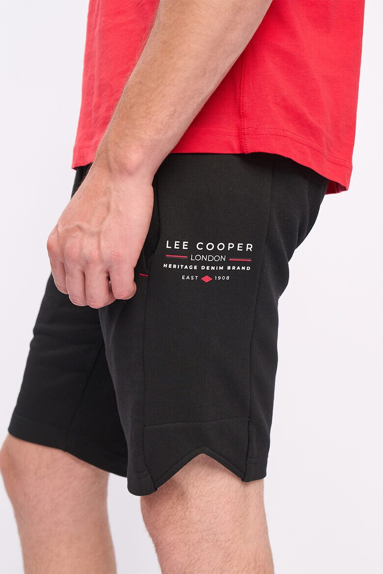 Lee Cooper Pantaloni scurti din amestec de bumbac cu talie ajustabila - Pled.ro