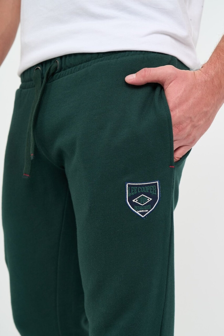 Lee Cooper Pantaloni sport barbat cu buzunare si logo Verde - Pled.ro