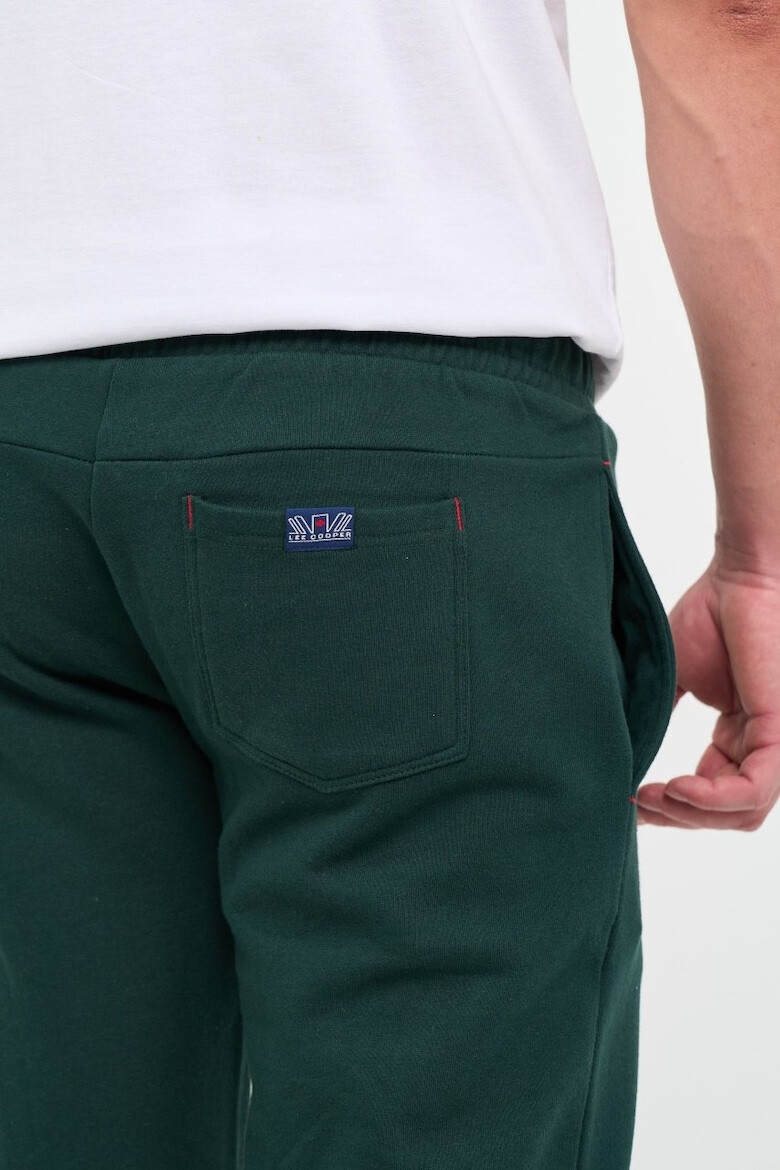 Lee Cooper Pantaloni sport barbat cu buzunare si logo Verde - Pled.ro