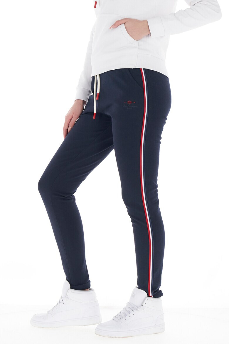 Lee Cooper Pantaloni sport din bumbac cu detalii contrastante - Pled.ro