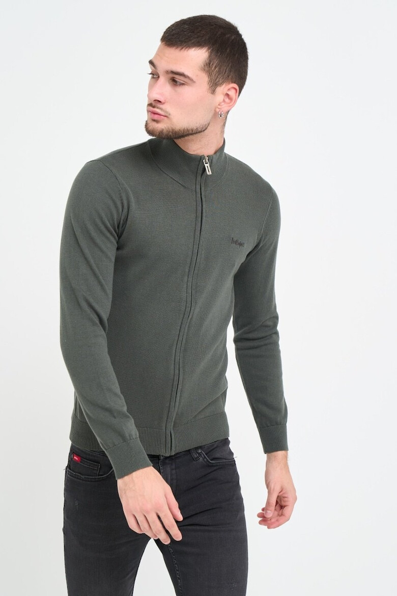 Lee Cooper Pulover barbat uniforma cu fermoar Verde - Pled.ro