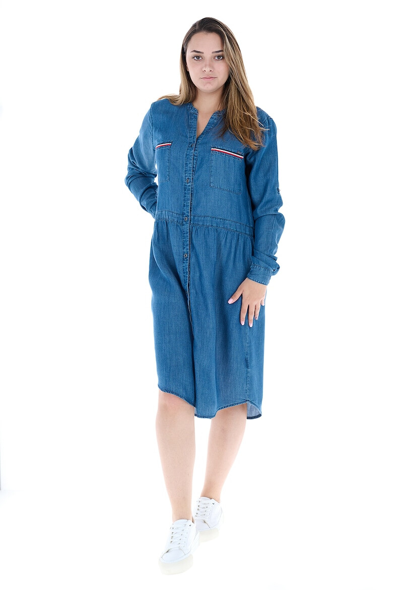 Lee Cooper Rochie de denim cu buzunare pe piept - Pled.ro