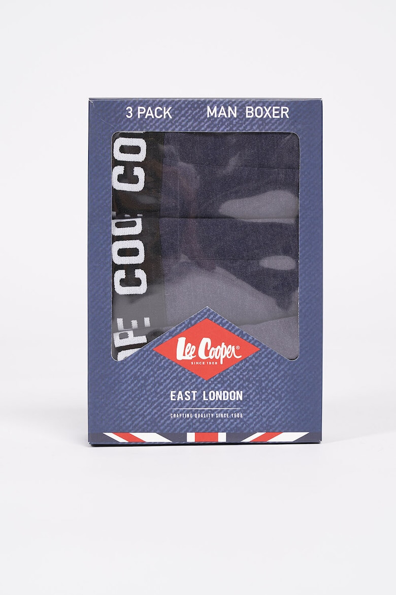 Lee Cooper Set de boxeri cu banda elastica - 3 perechi - Pled.ro