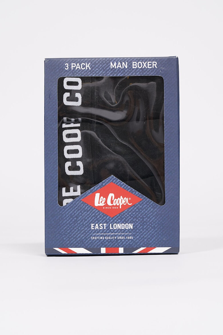 Lee Cooper Set de boxeri cu banda elastica - 3 perechi - Pled.ro