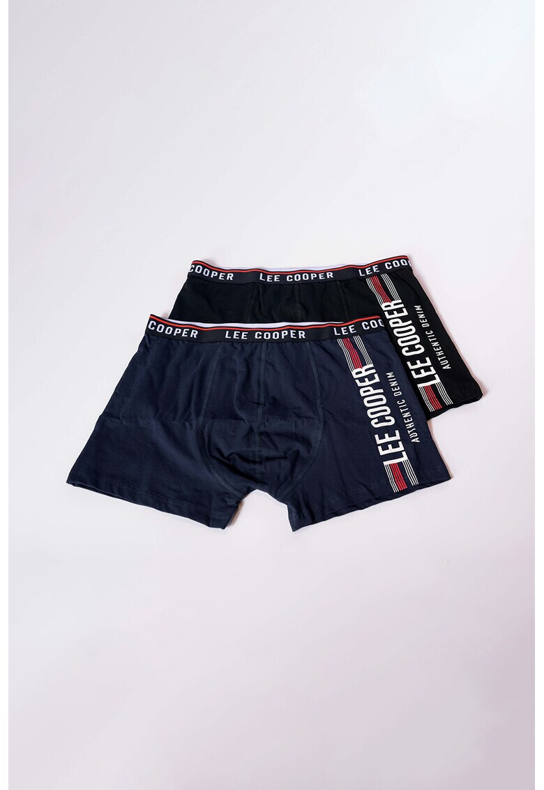 Lee Cooper Set de boxeri cu logo - 2 perechi - Pled.ro