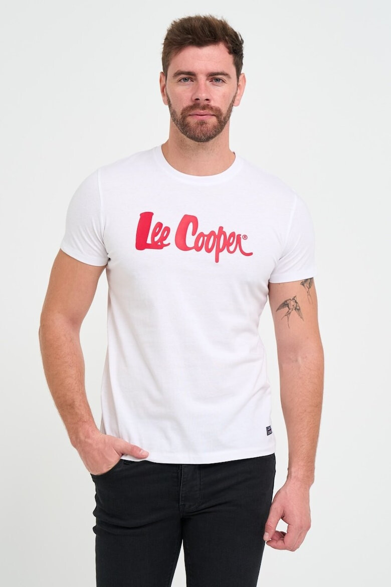 Lee Cooper Tricou barbat cu logo aplicat Alb - Pled.ro