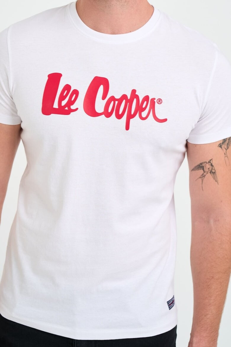 Lee Cooper Tricou barbat cu logo aplicat Alb - Pled.ro