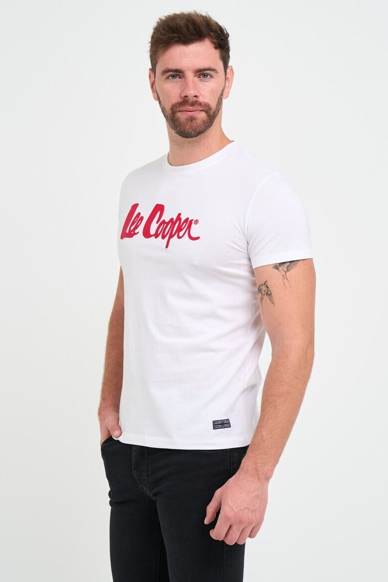 Lee Cooper Tricou barbat cu logo aplicat Alb - Pled.ro