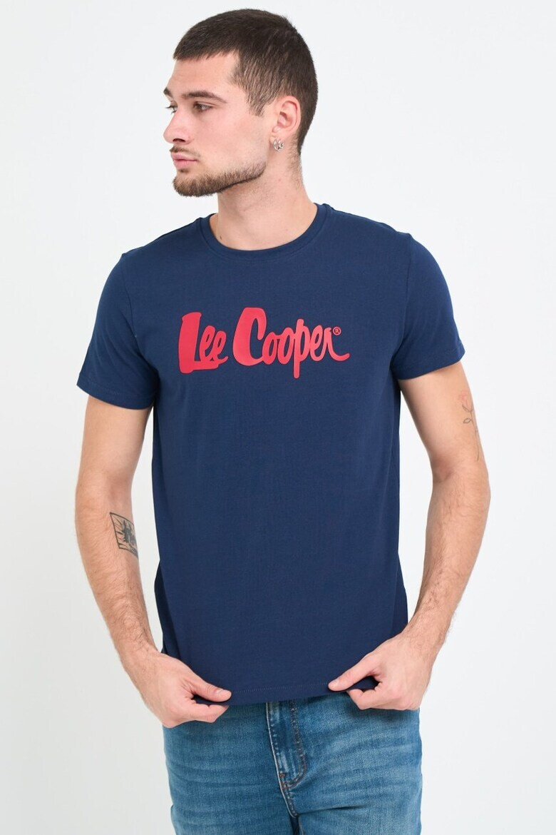 Lee Cooper Tricou barbat cu logo aplicat Albastru - Pled.ro