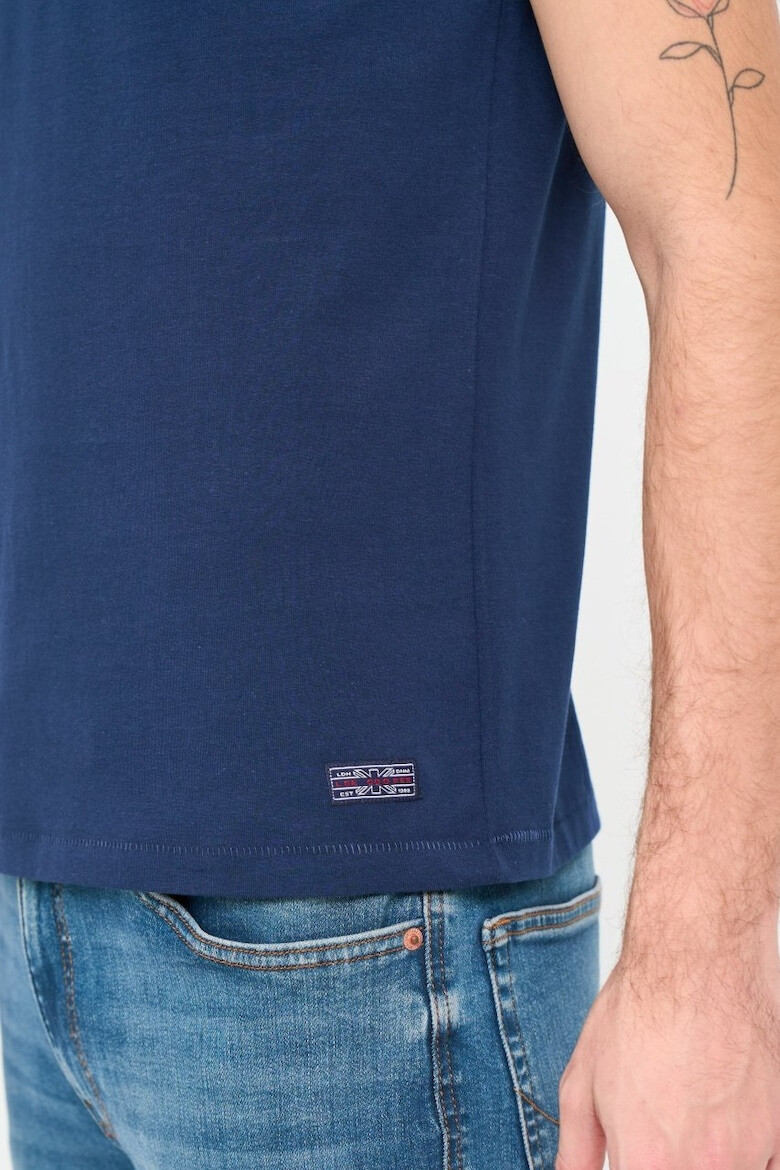 Lee Cooper Tricou barbat cu logo aplicat Albastru - Pled.ro