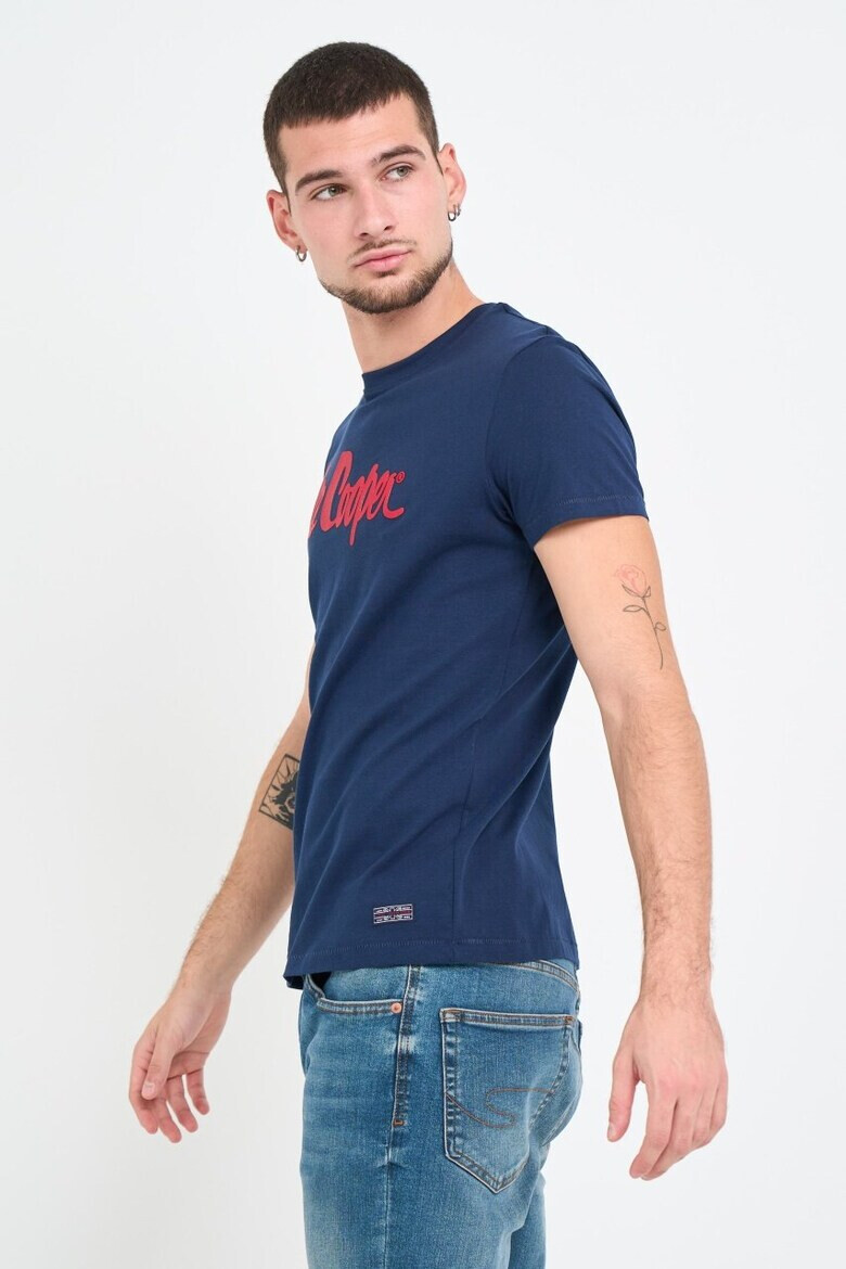 Lee Cooper Tricou barbat cu logo aplicat Albastru - Pled.ro