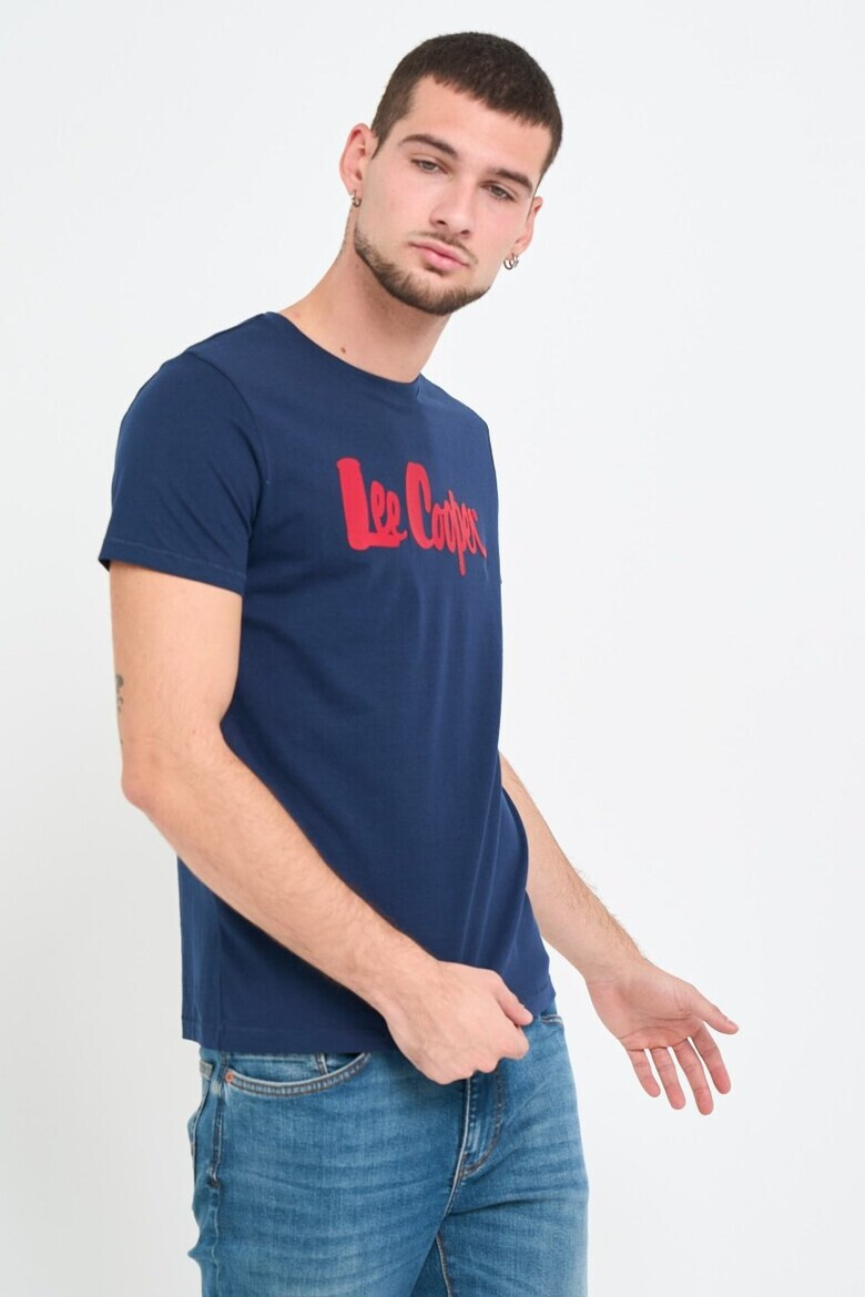 Lee Cooper Tricou barbat cu logo aplicat Albastru - Pled.ro