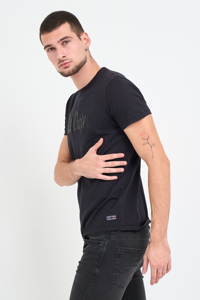 Lee Cooper Tricou barbat cu logo aplicat Negru - Pled.ro