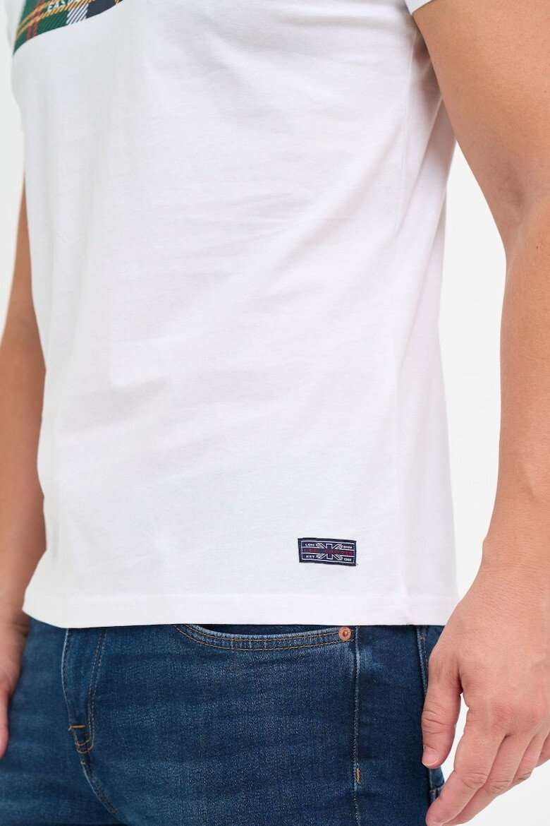 Lee Cooper Tricou barbat cu text grafic logo Alb - Pled.ro