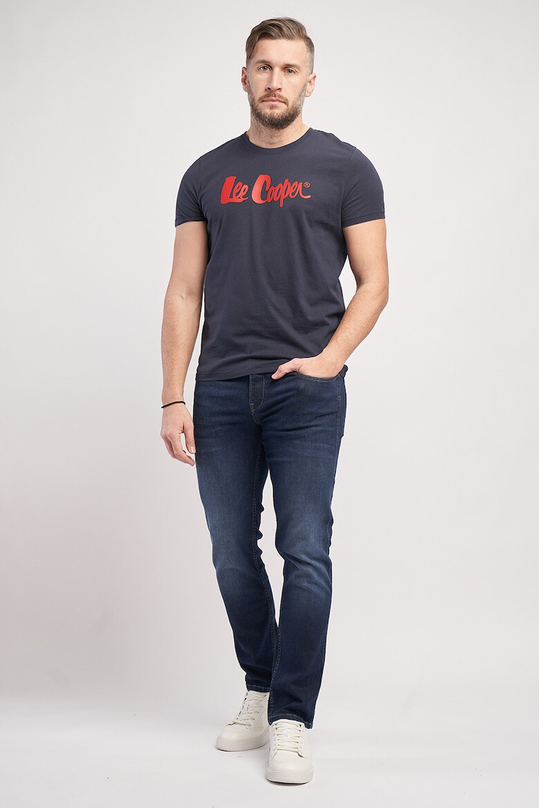 Lee Cooper Tricou cu decolteu la baza gatului si imprimeu logo - Pled.ro