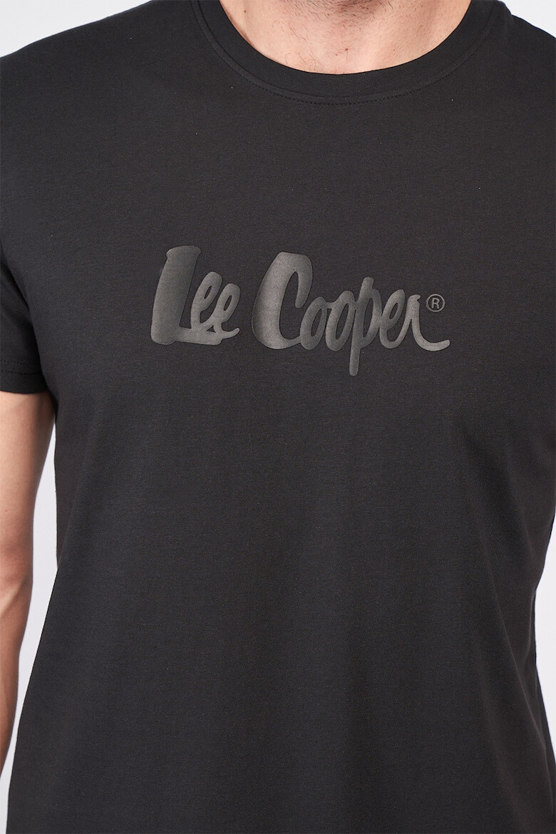 Lee Cooper Tricou cu decolteu la baza gatului si imprimeu logo - Pled.ro