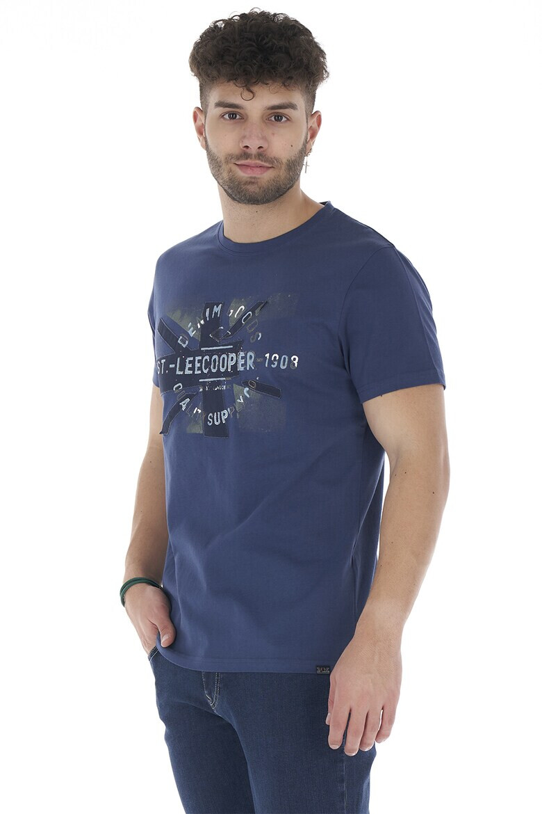 Lee Cooper Tricou cu decolteu rotund si logo - Pled.ro