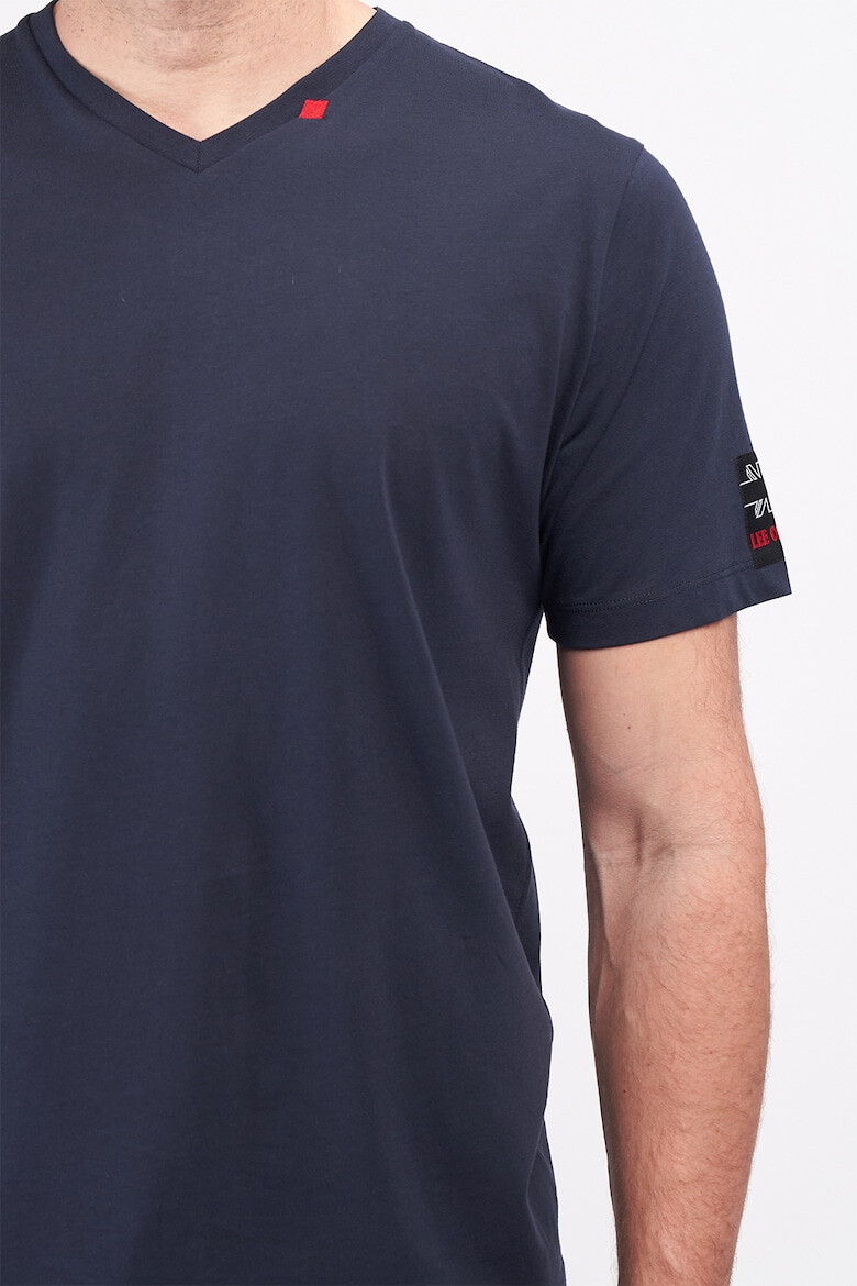 Lee Cooper Tricou de bumbac cu decolteu in V - Pled.ro