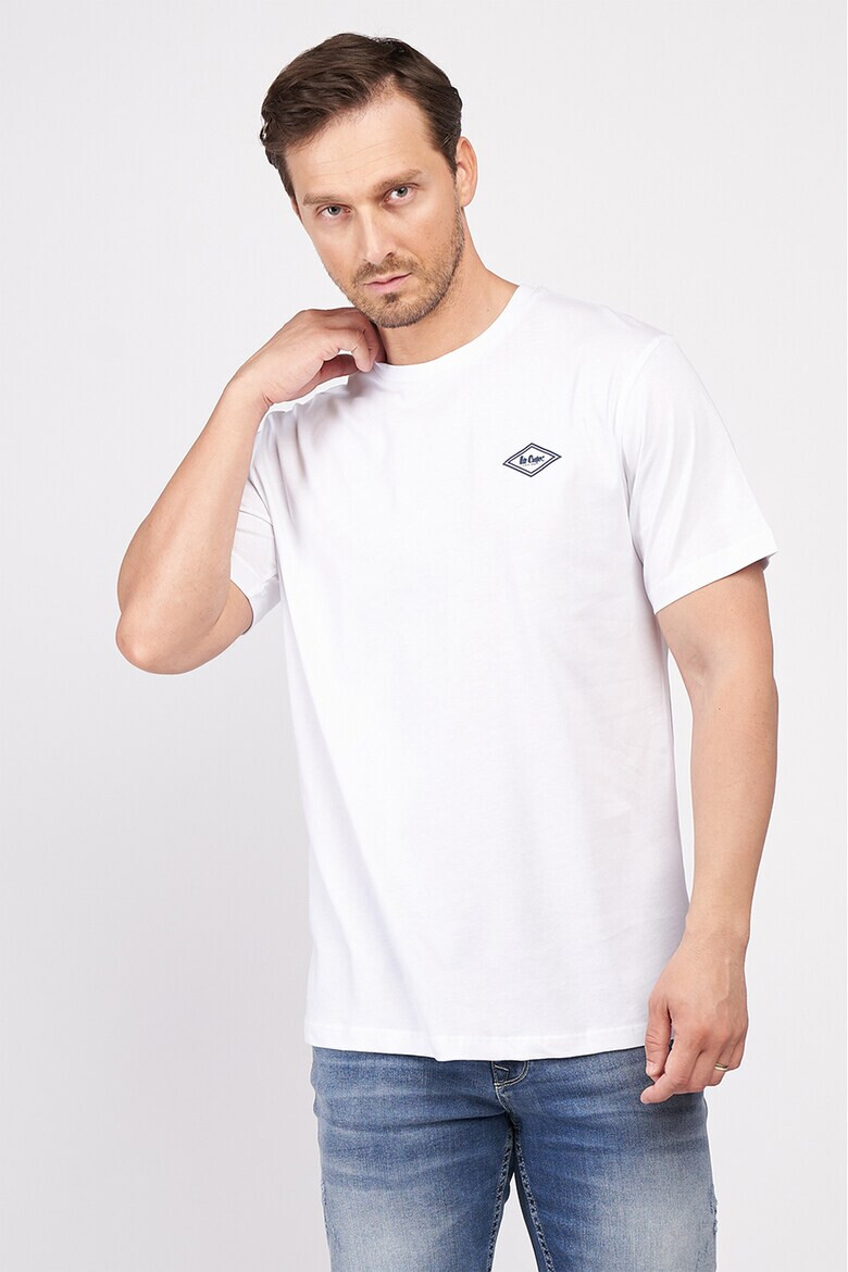 Lee Cooper Tricou de bumbac cu decolteu la baza gatului - Pled.ro