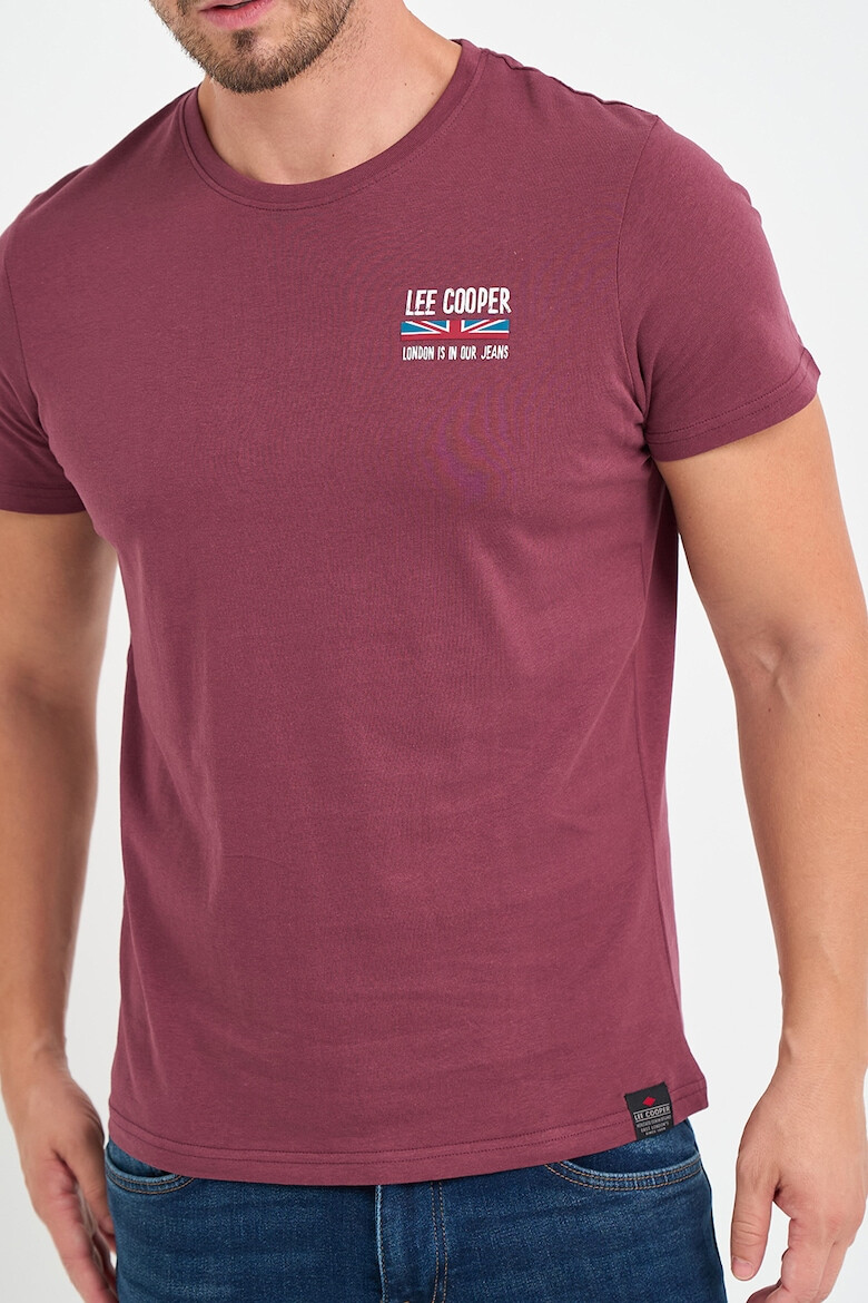 Lee Cooper Tricou de bumbac cu decolteu la baza gatului - Pled.ro