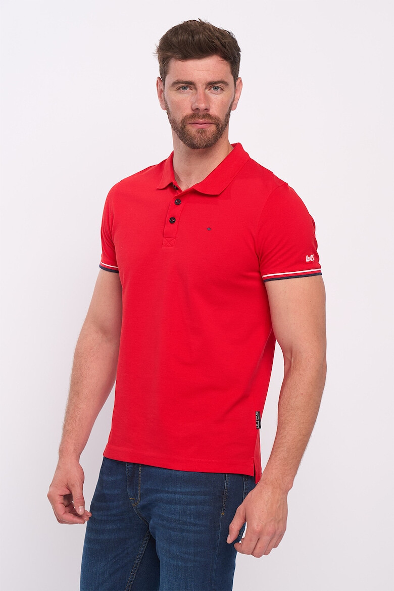 Lee Cooper Tricou de bumbac cu decolteu polo - Pled.ro