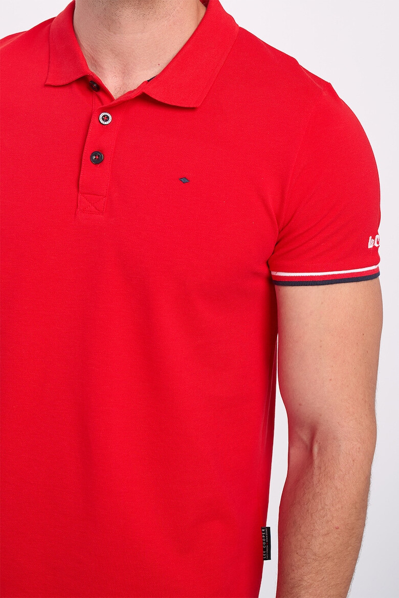 Lee Cooper Tricou de bumbac cu decolteu polo - Pled.ro