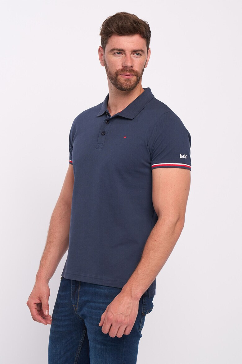 Lee Cooper Tricou de bumbac cu decolteu polo - Pled.ro