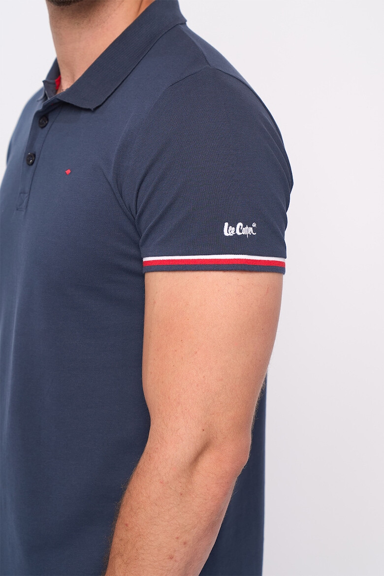 Lee Cooper Tricou de bumbac cu decolteu polo - Pled.ro