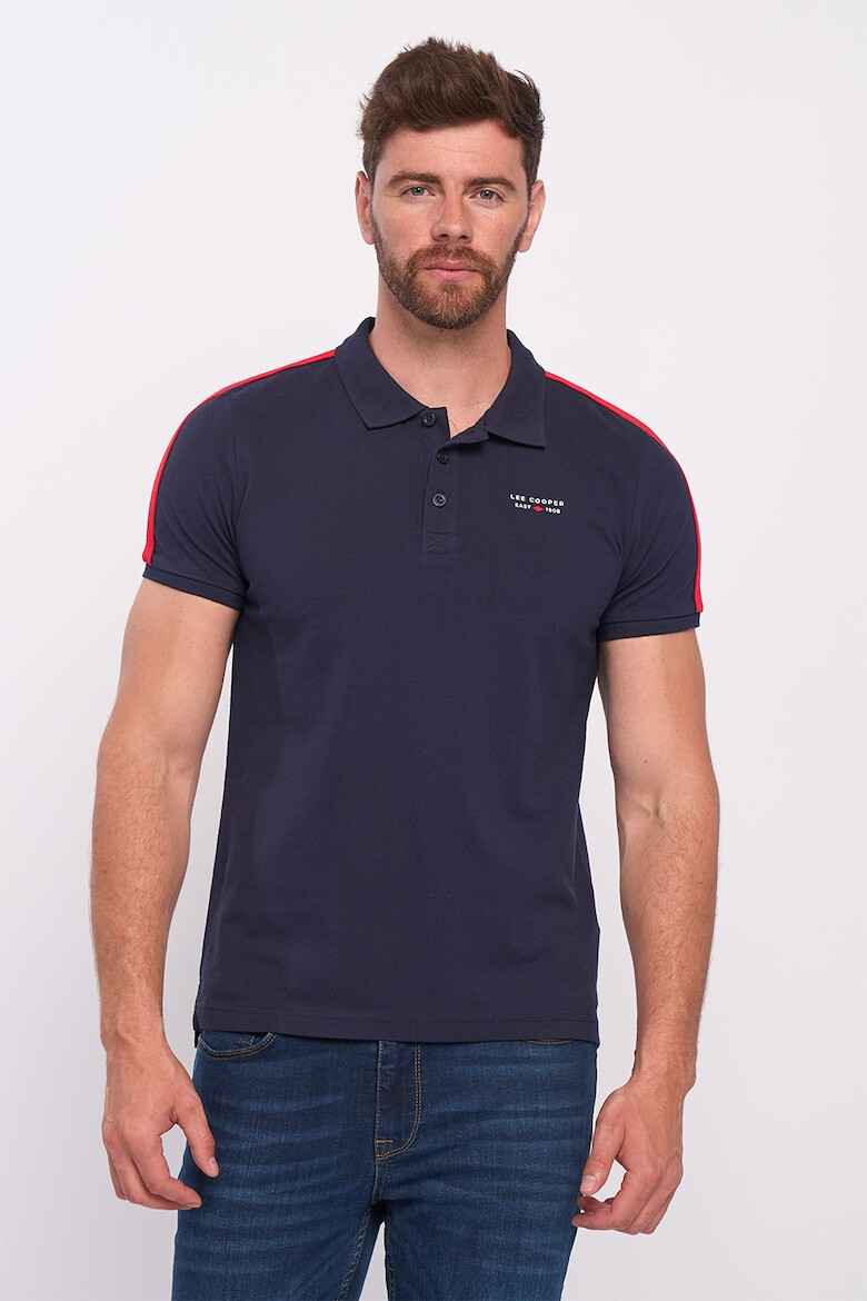 Lee Cooper Tricou de bumbac cu decolteu polo - Pled.ro