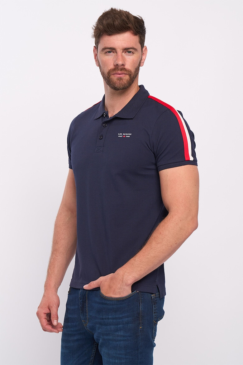 Lee Cooper Tricou de bumbac cu decolteu polo - Pled.ro