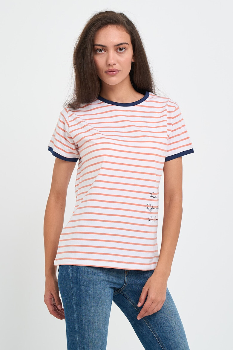 Lee Cooper Tricou de bumbac cu dungi - Pled.ro