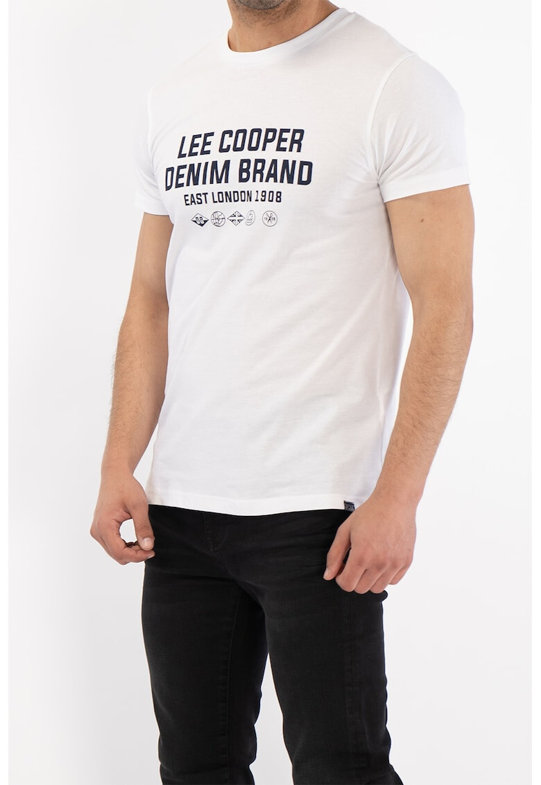 Lee Cooper Tricou de bumbac cu imprimeu logo si text - Pled.ro