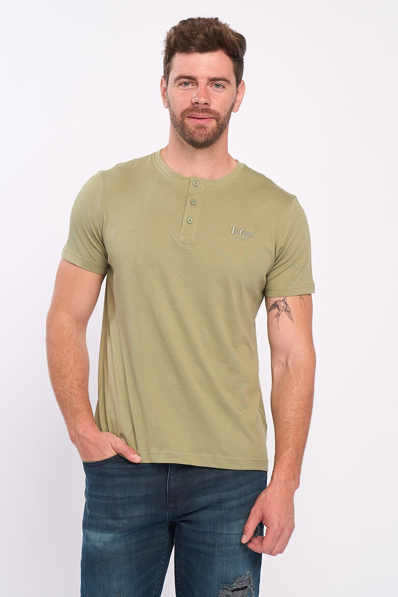 Lee Cooper Tricou Henley cu logo - Pled.ro