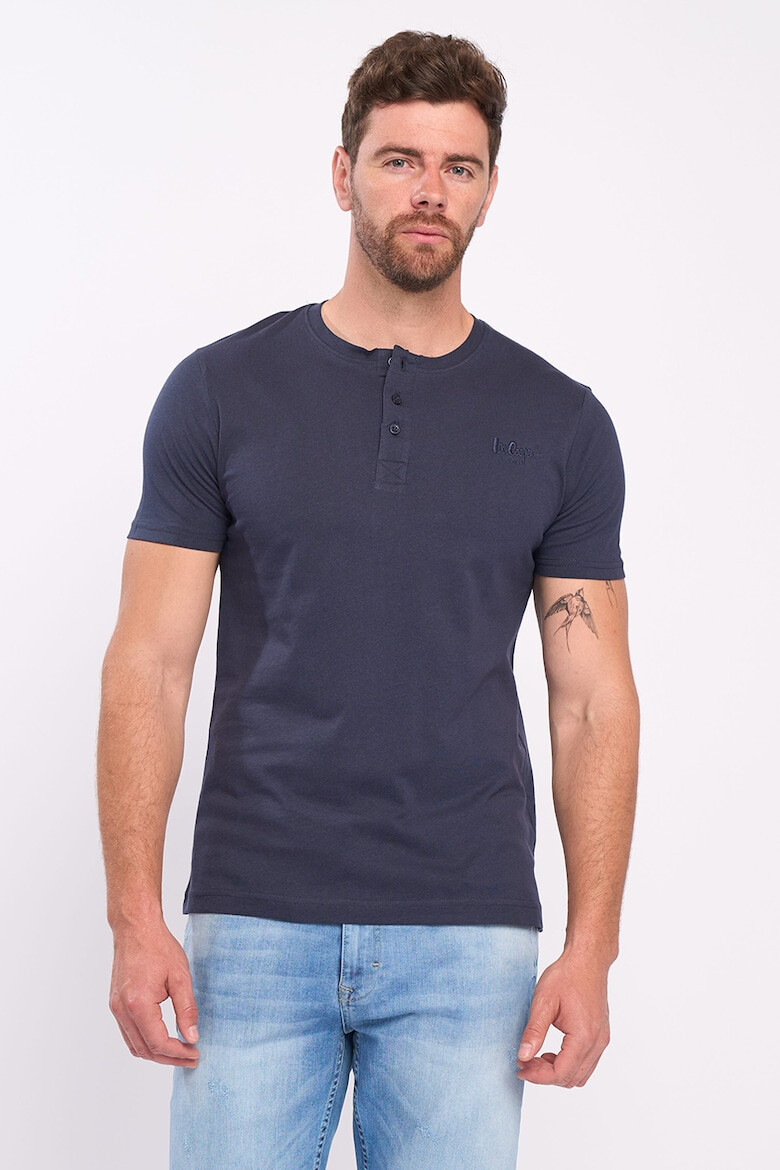 Lee Cooper Tricou Henley cu logo - Pled.ro