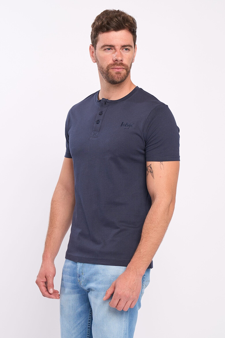 Lee Cooper Tricou Henley cu logo - Pled.ro