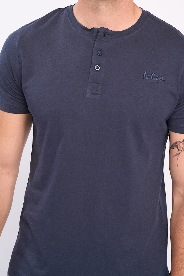 Lee Cooper Tricou Henley cu logo - Pled.ro