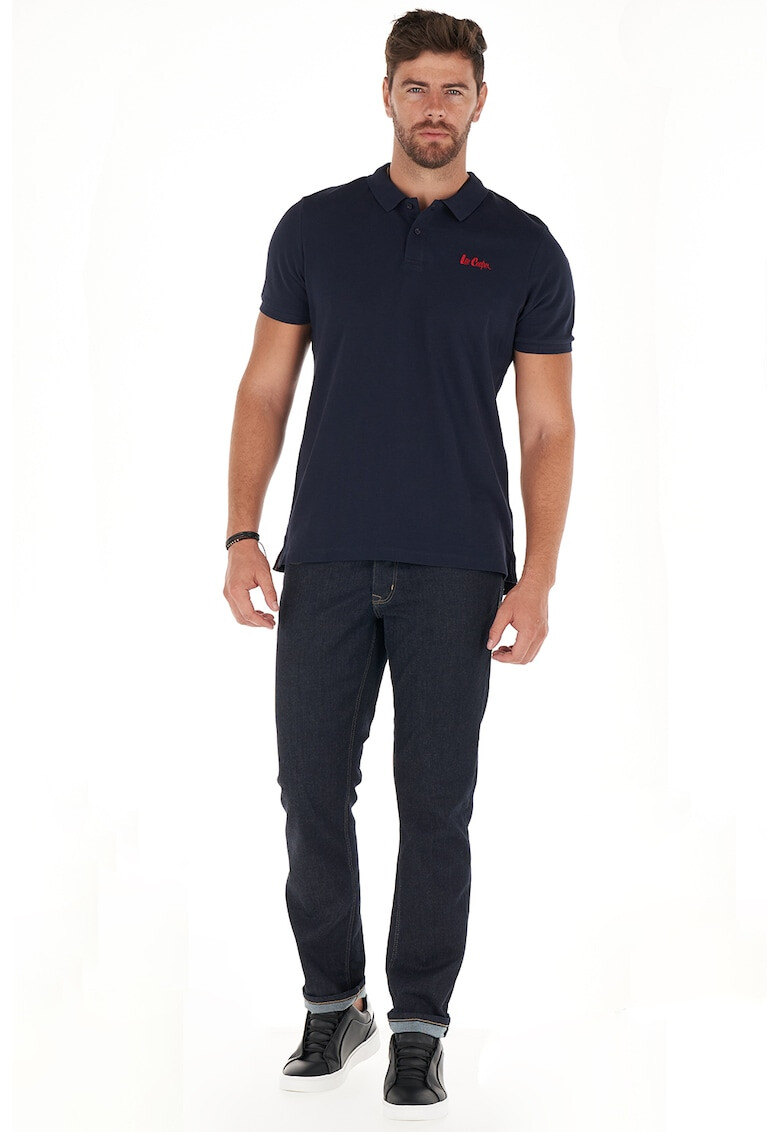 Lee Cooper Tricou polo de bumbac cu broderie logo pe piept - Pled.ro