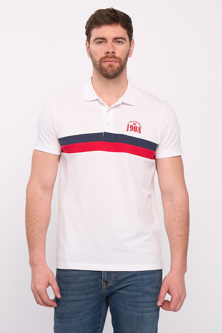 Lee Cooper Tricou polo de bumbac cu logo - Pled.ro