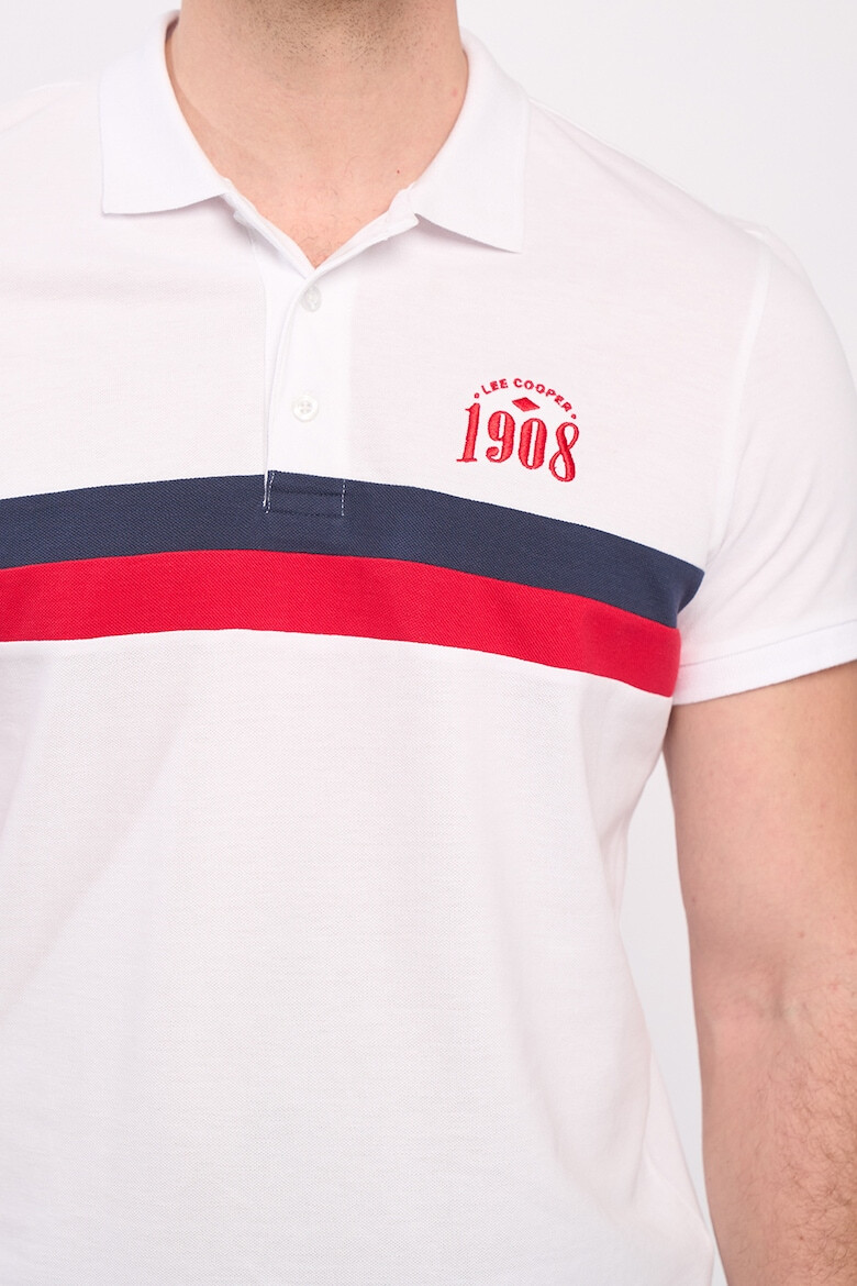 Lee Cooper Tricou polo de bumbac cu logo - Pled.ro