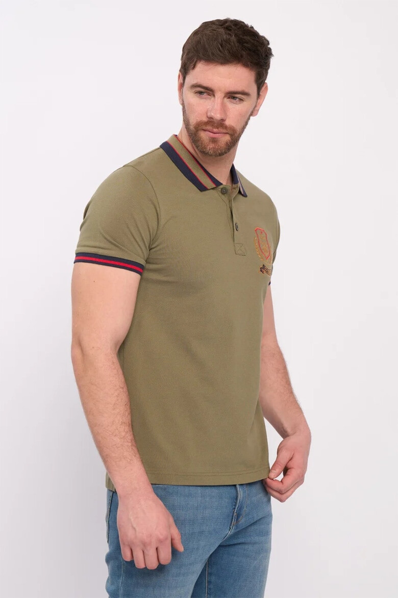 Lee Cooper Tricou polo de bumbac cu logo brodat - Pled.ro