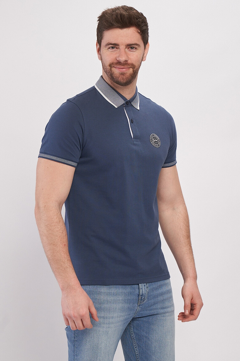 Lee Cooper Tricou polo din material pique cu detalii contrastante - Pled.ro