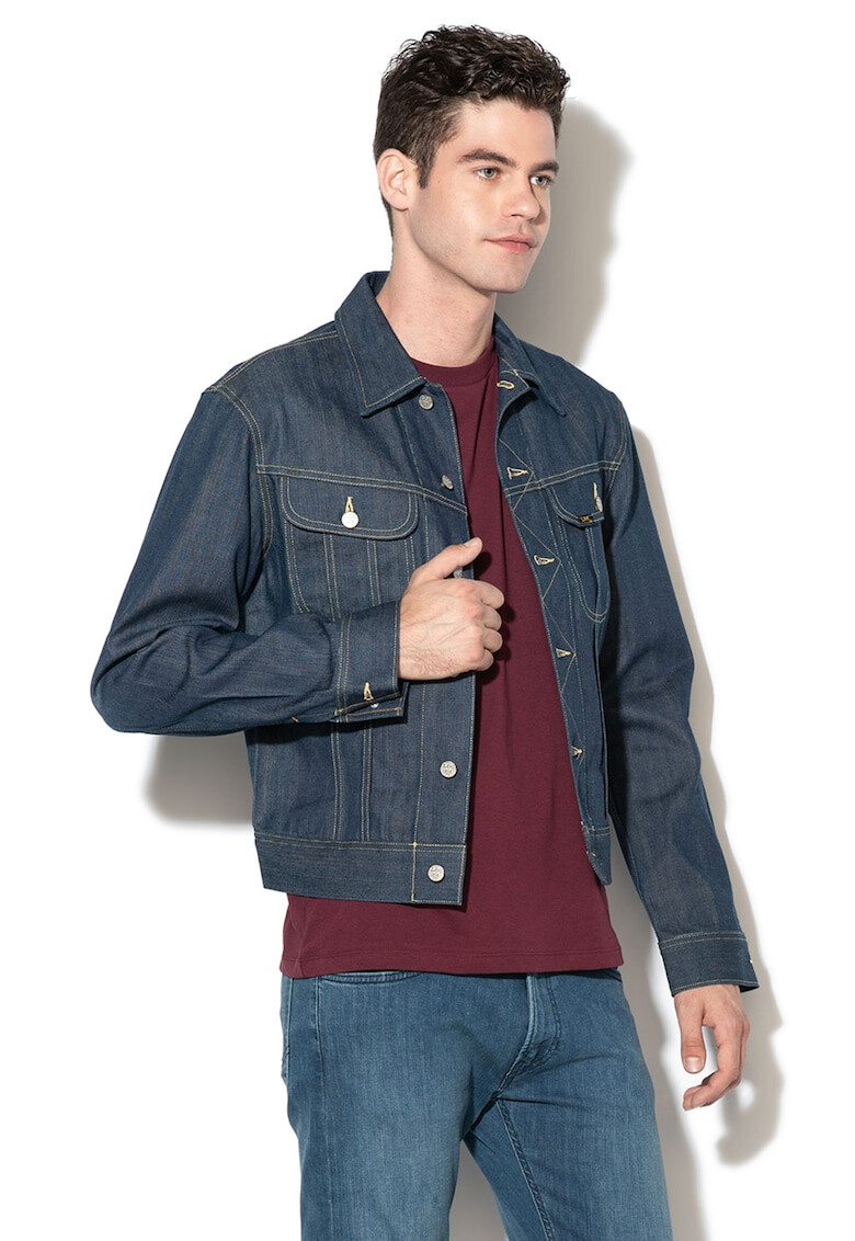 Lee Jacheta slim fit din denim 101 Rider - Pled.ro