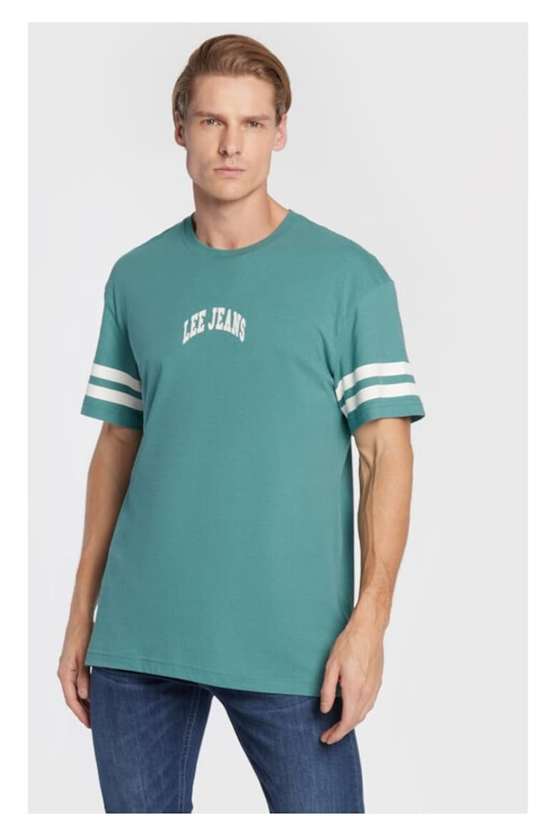 Lee Tricou barbati 287216 Verde Bumbac - Pled.ro