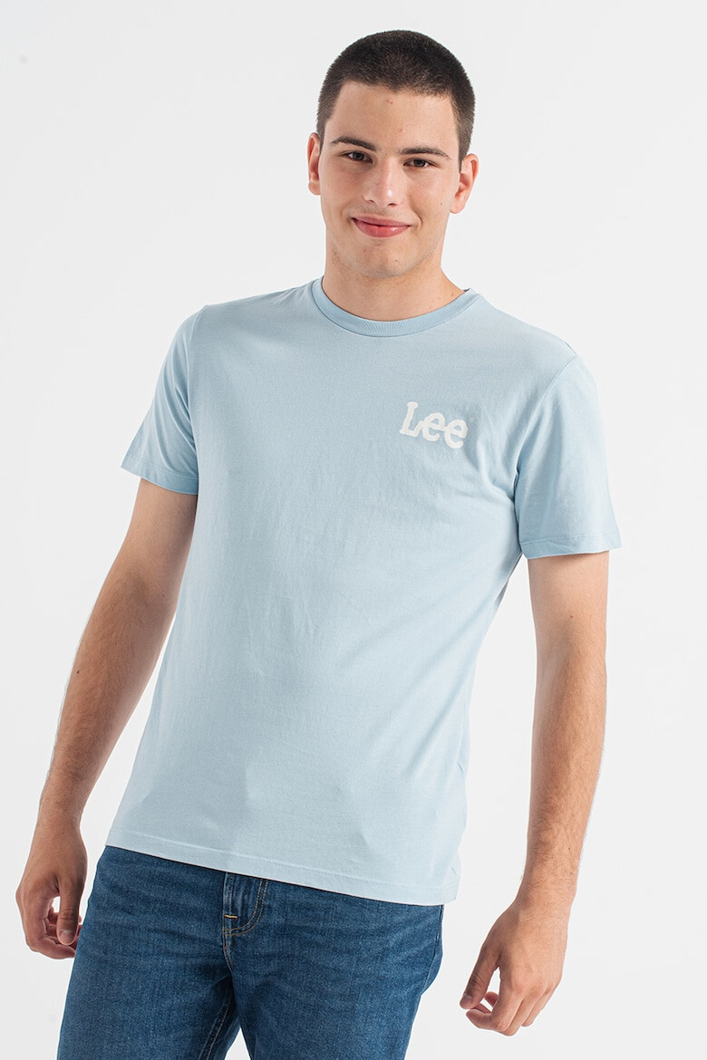 Lee Tricou regular fit de bumbac cu imprimeu logo contrastant - Pled.ro