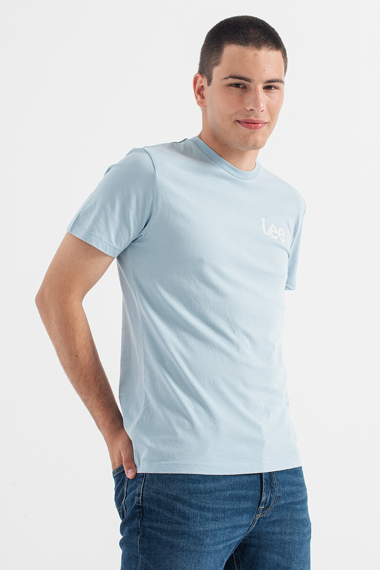 Lee Tricou regular fit de bumbac cu imprimeu logo contrastant - Pled.ro