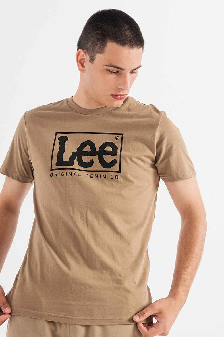 Lee Tricou regular fit de bumbac cu imprimeu logo Wobbly - Pled.ro