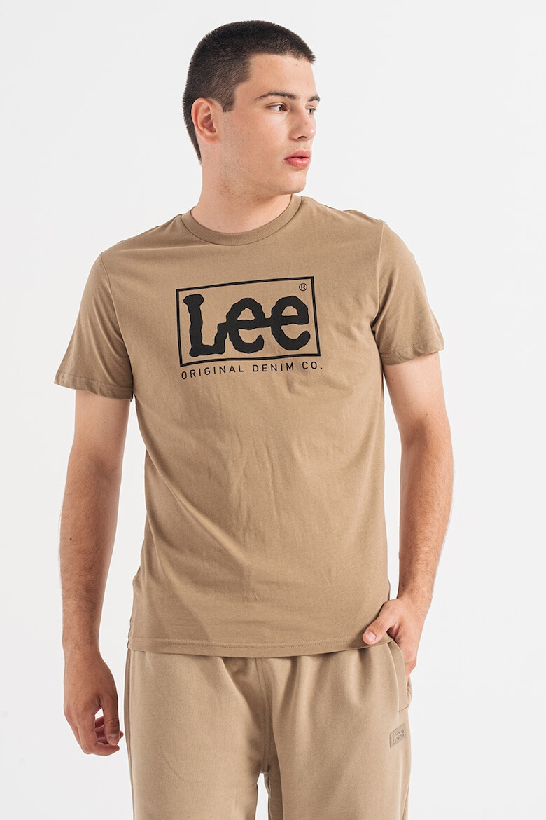 Lee Tricou regular fit de bumbac cu imprimeu logo Wobbly - Pled.ro