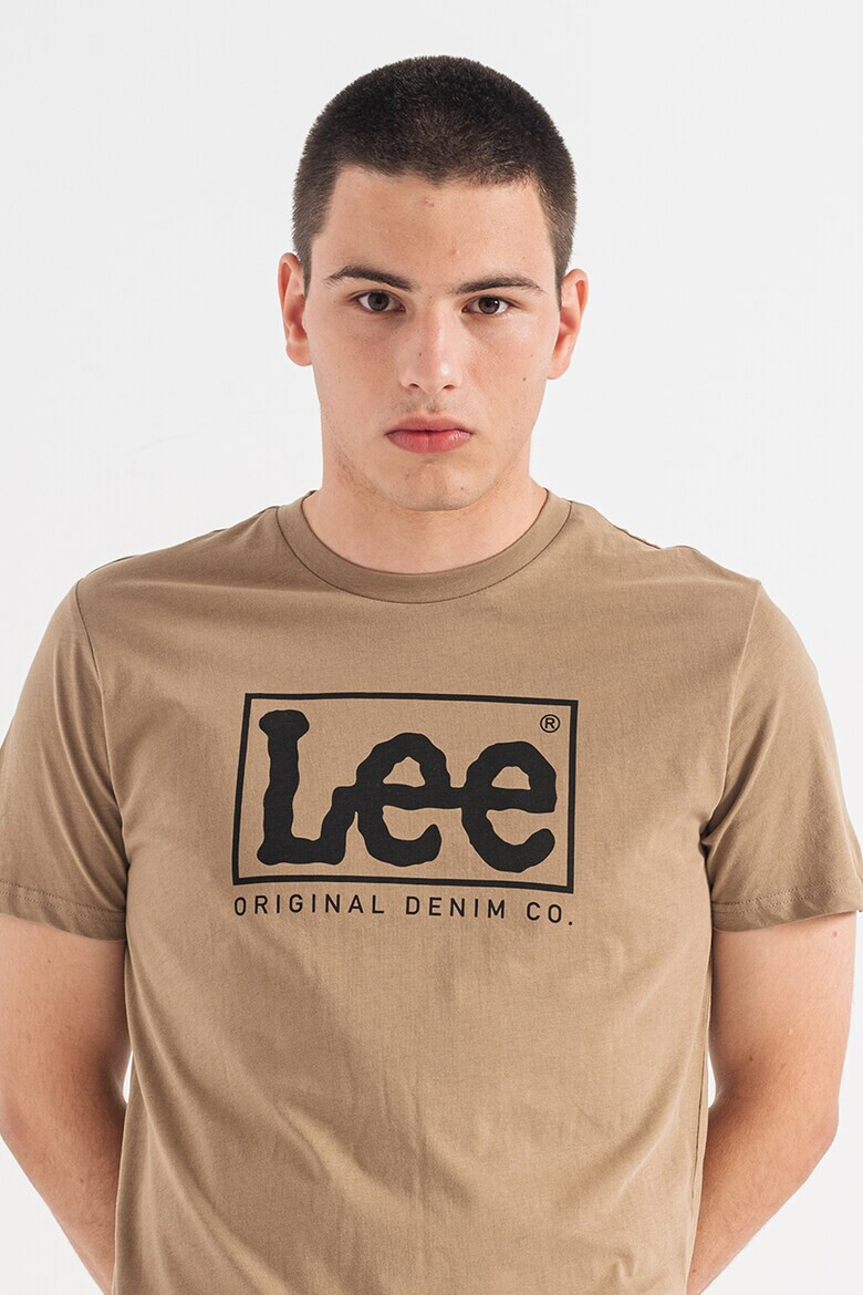 Lee Tricou regular fit de bumbac cu imprimeu logo Wobbly - Pled.ro