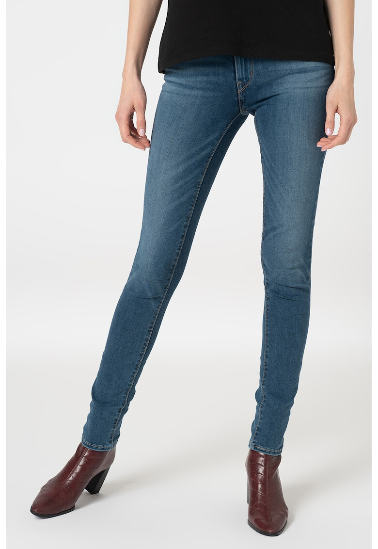 Levi's Blugi skinny cu detalii cu aspect decolorat 711 - Pled.ro